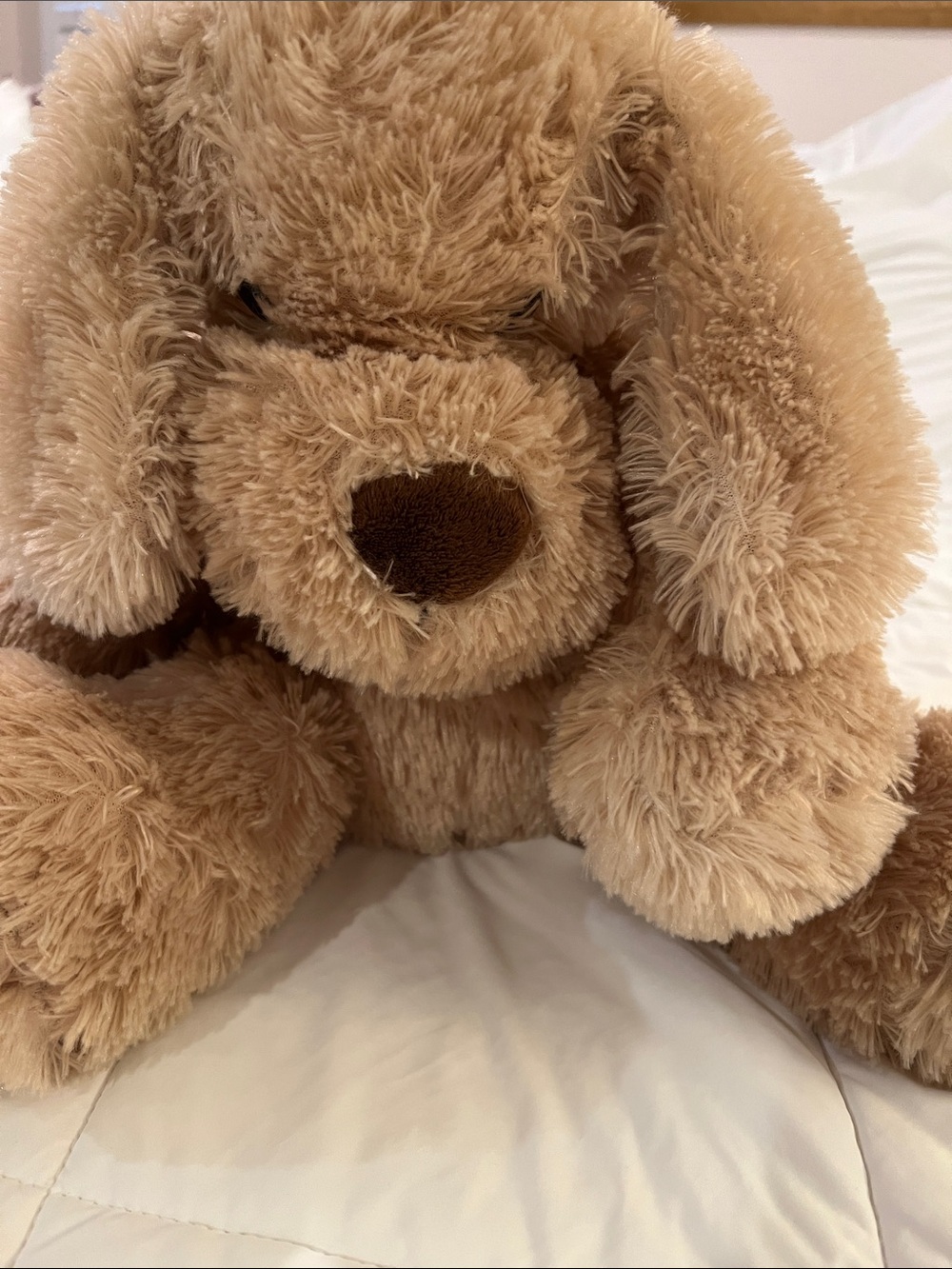 Plush Brown Tan Puppy Stuffed Animal - Soft Cuddly Companion